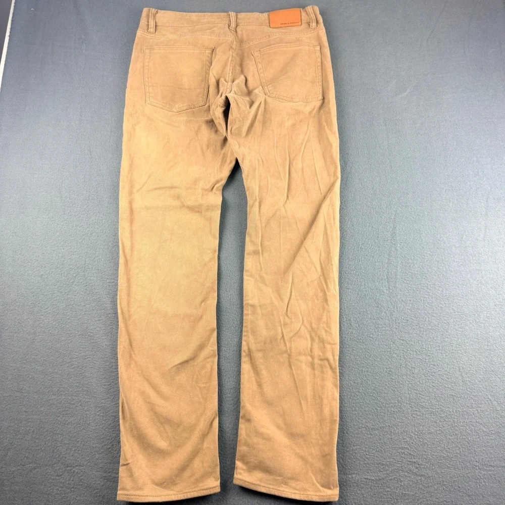 Spier & Mackay Pants Mens 33 Brown Contemporary Fit Cotton Spandex Chino Casual